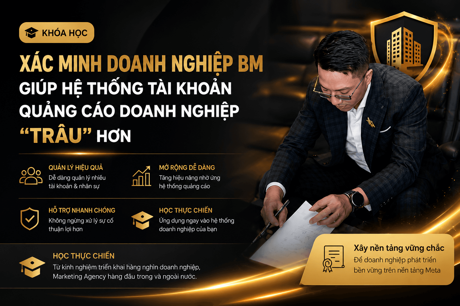 Xác minh Business Manager (BM) – Tài khoản quảng cáo ổn định, bền hơn